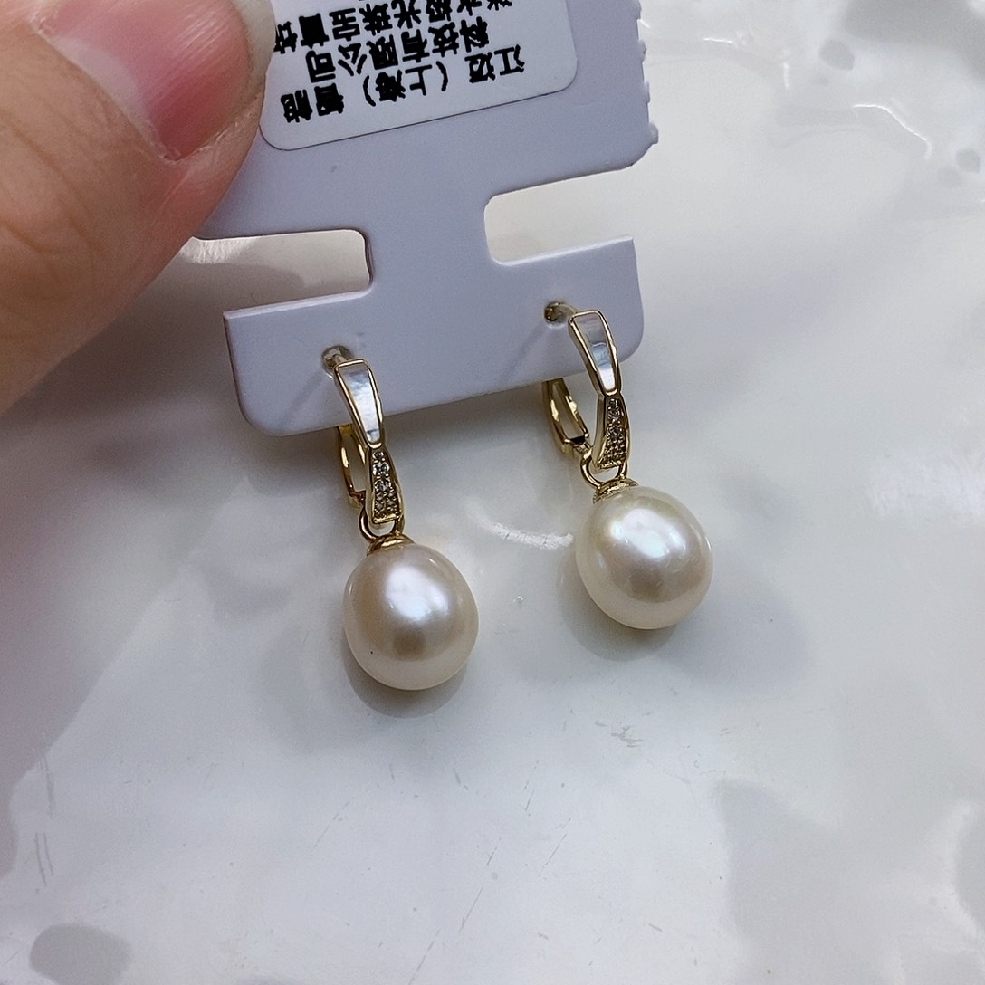 淡水珍珠新年特价耳饰不退换银S925镶嵌