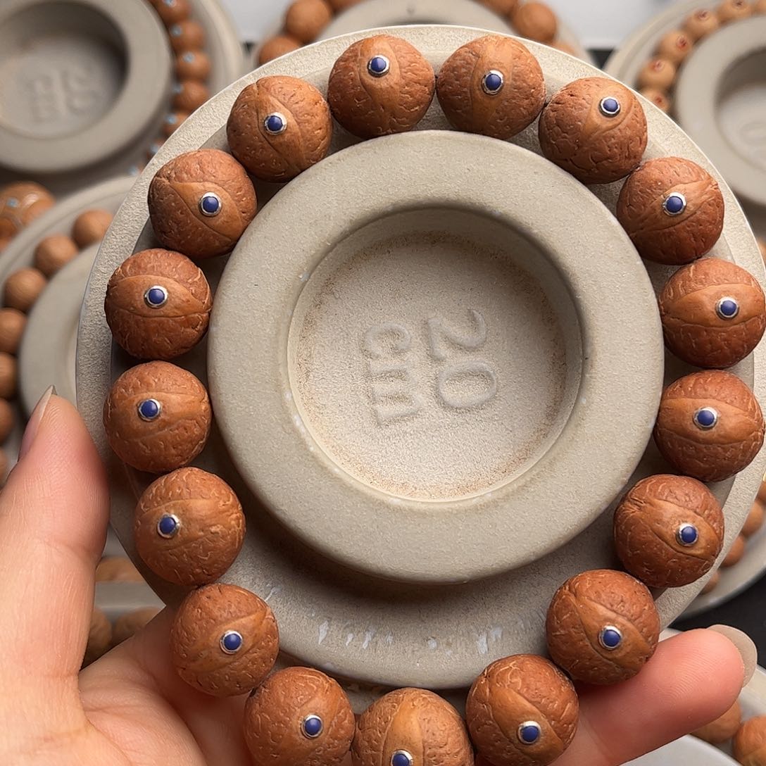 凤眼菩提手串15镶嵌款