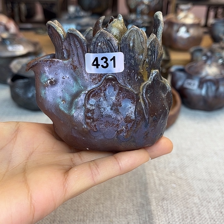 裸柴烧陶瓷手工茶器