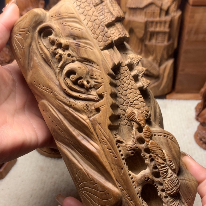 檀香木其他老山檀香手把件1007