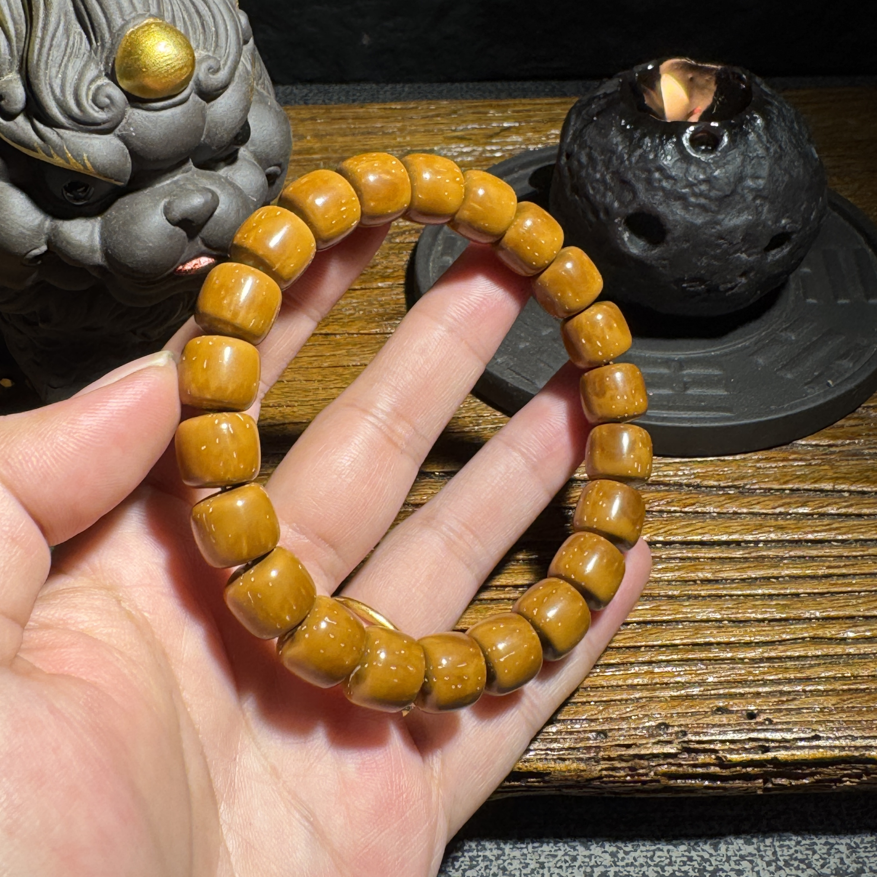 匠作局-精品级紫金鼠实心短轴老型直切手串