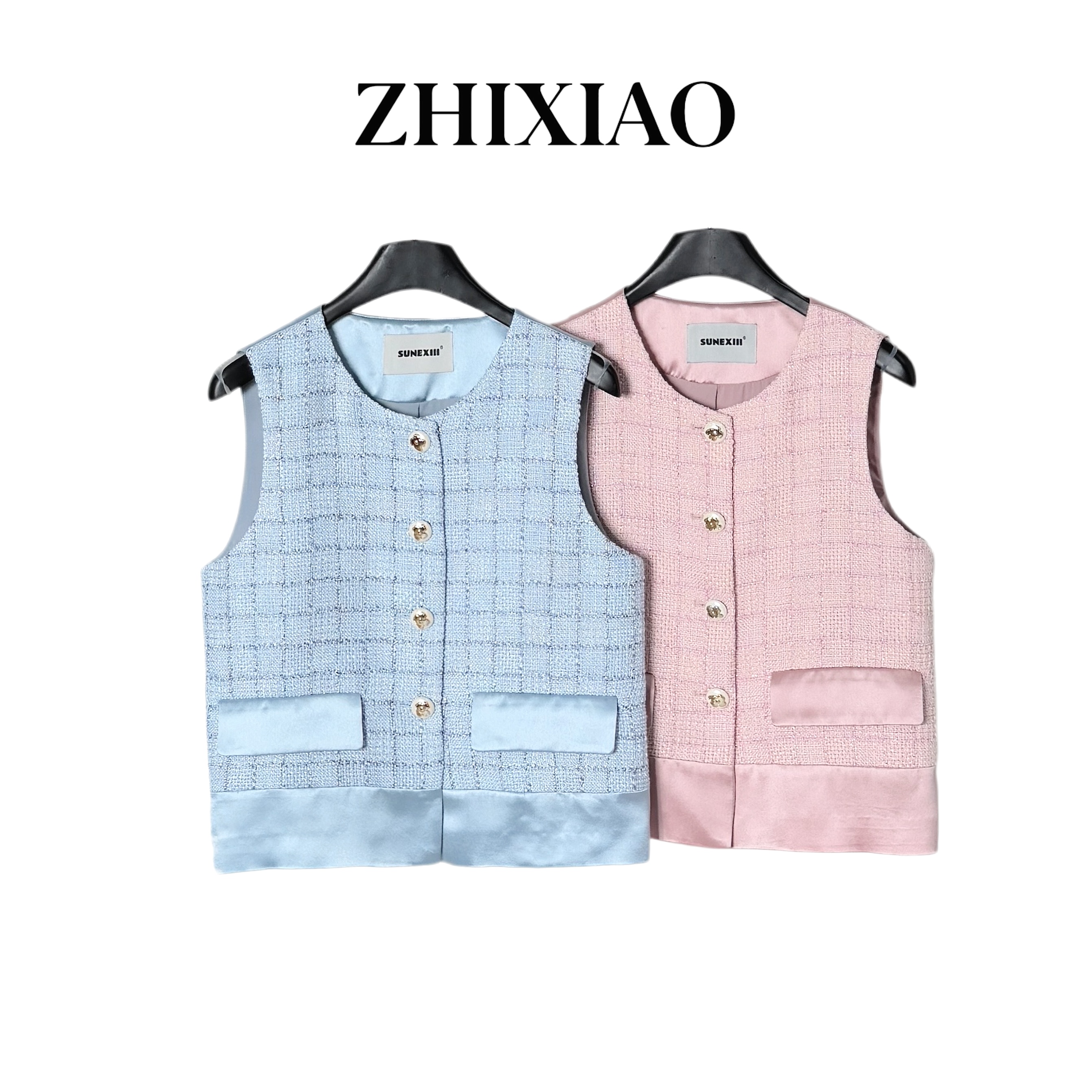 【ZHIXIAO】夏季新款：小香风马甲25769-1