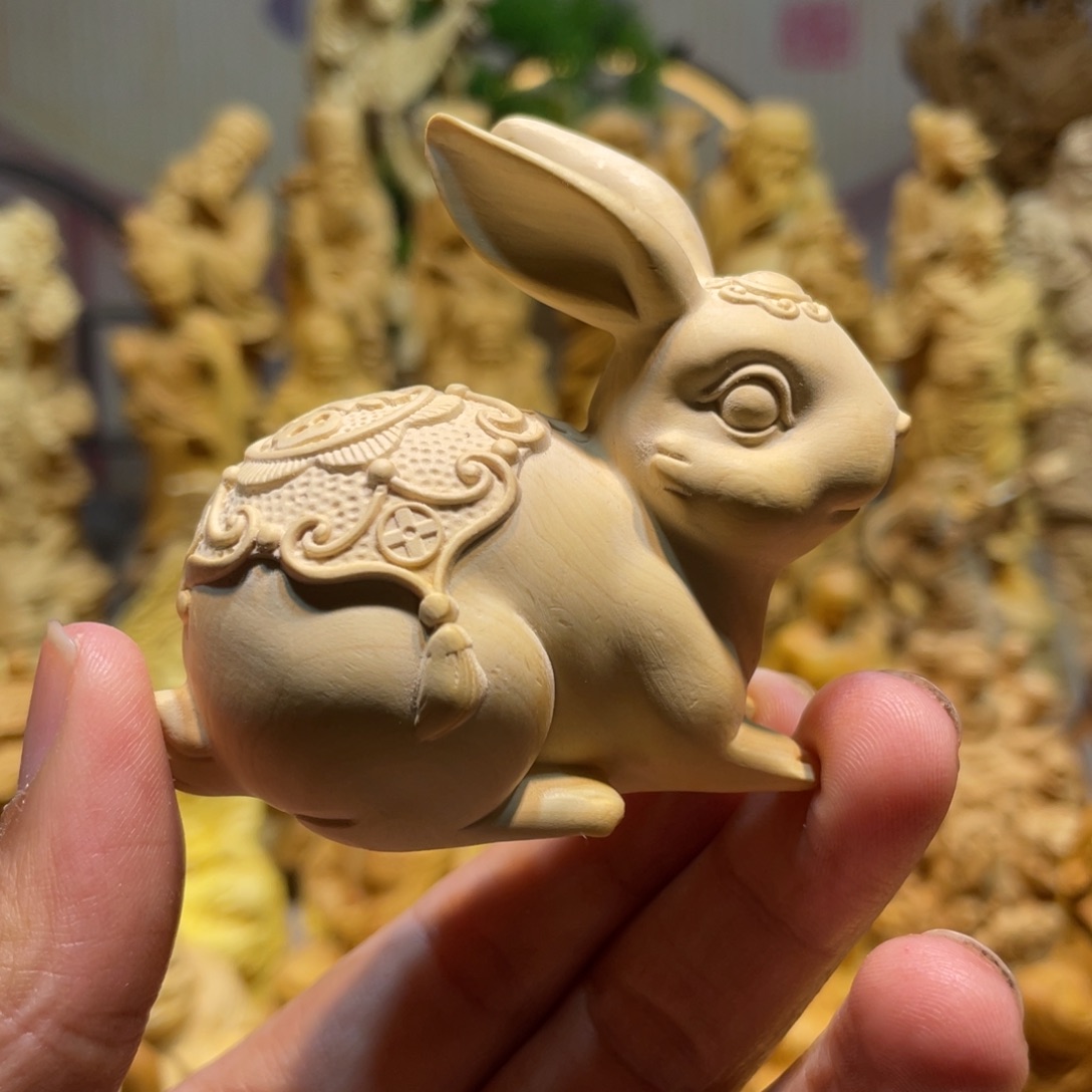 黄杨木黄杨木瑕疵福兔