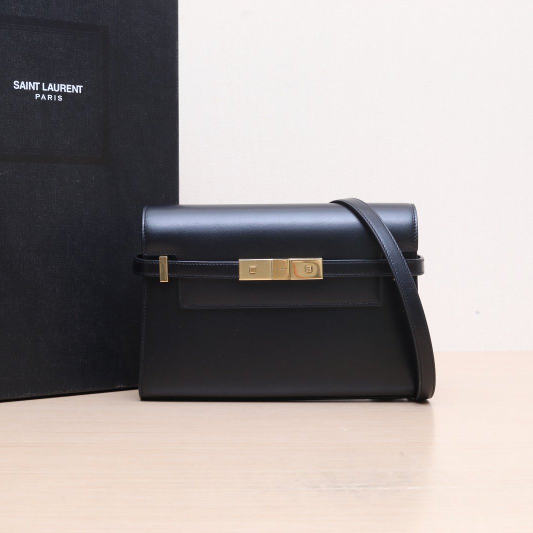 95新 YSL/圣罗兰 单肩包 曼哈顿 小号 黑色P205944477