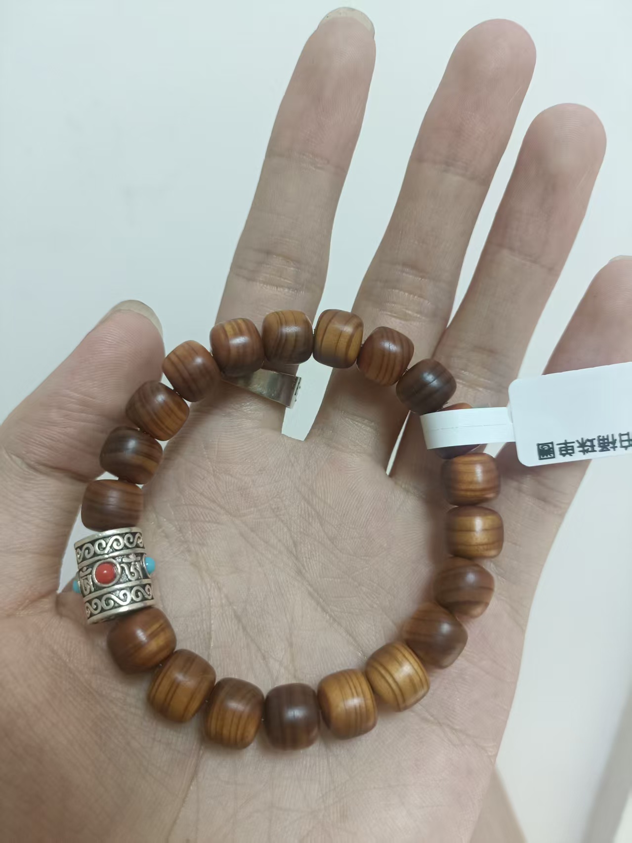 崖柏桶珠单圈手串（无礼盒）