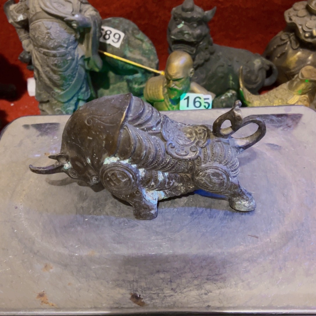 黄铜摆件，文房摆件