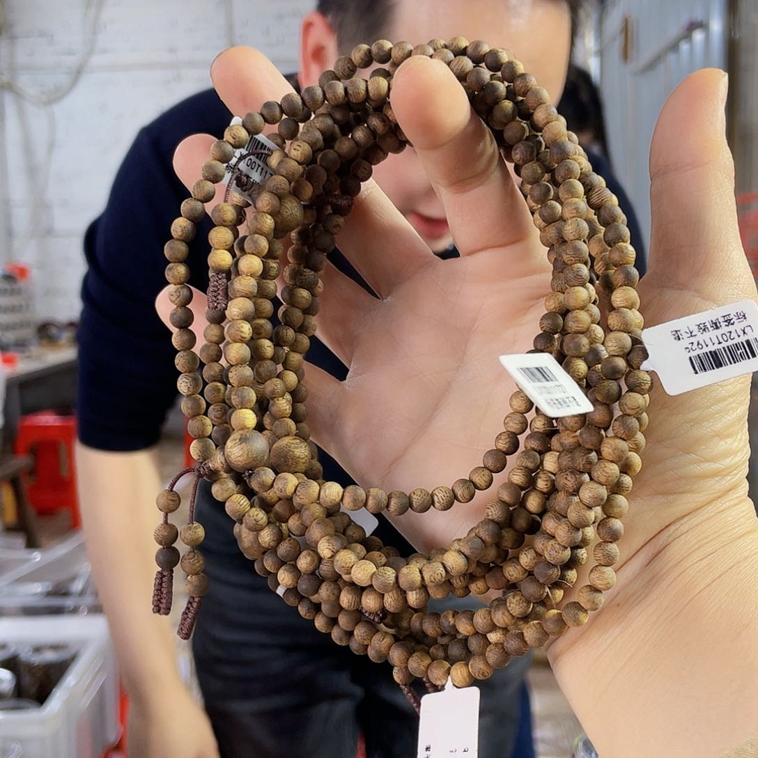 沉香手串棋楠圆珠长串0.5/7克多样性发一