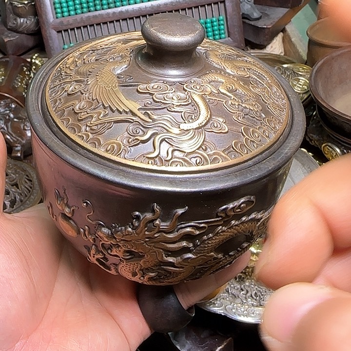 铜器办公室茶室摆件