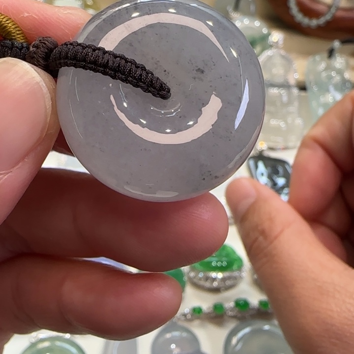 定制翡翠18K金镶嵌天然缅甸翡翠a货