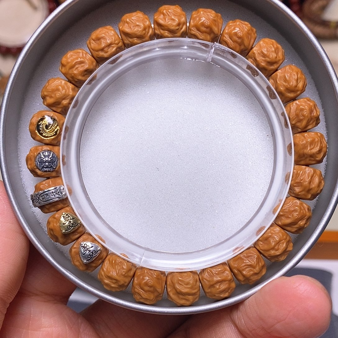 手串猴头核桃五标龙蛇之变尺寸10左右全品精工