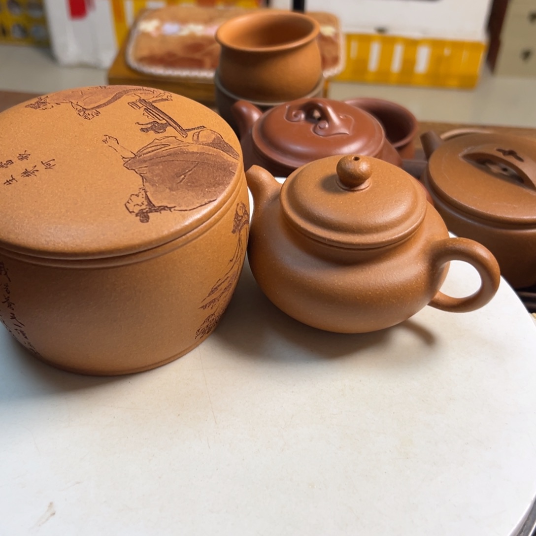 紫砂茶壶黄将破仿古150
