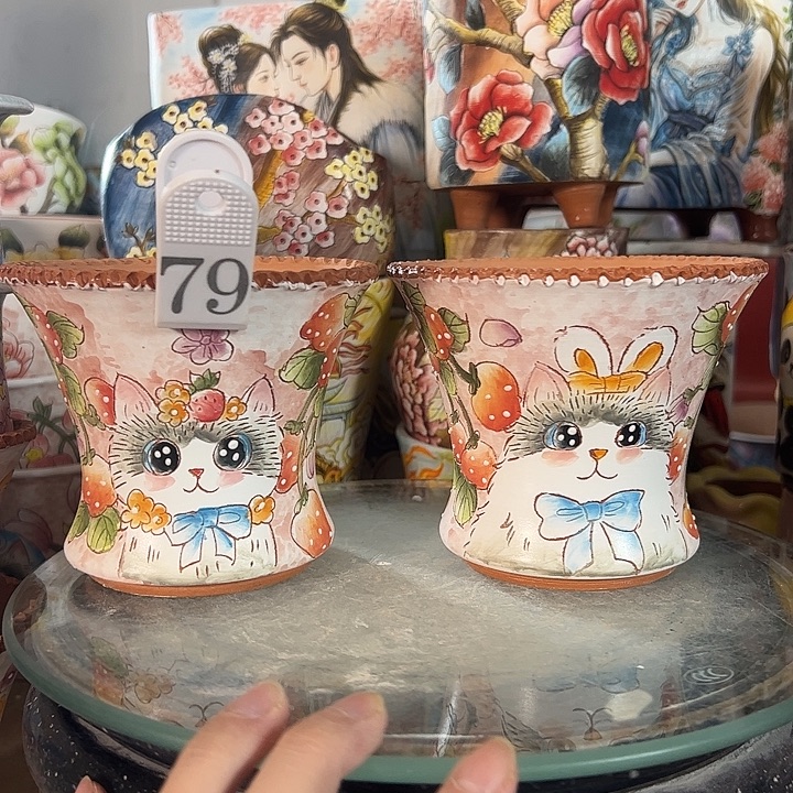 景德镇市手绘花盆性价比超级无敌高