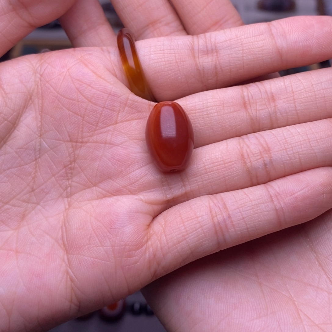 时***人玛瑙/玉髓未镶嵌颈饰