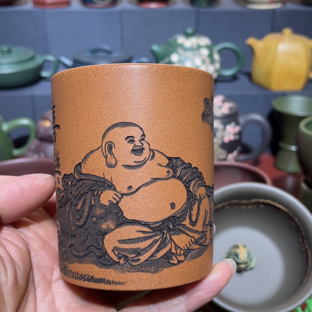 原矿紫砂手工主人杯