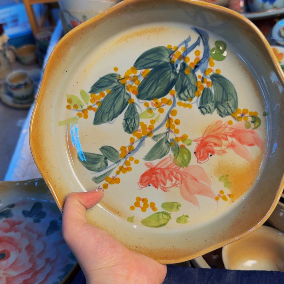 瓷片景德镇陶瓷手工手绘