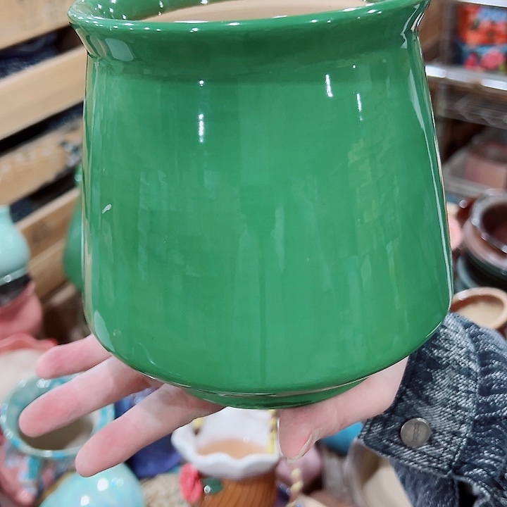 有孔，凑单福利满10元发货陶瓷多肉花盆！