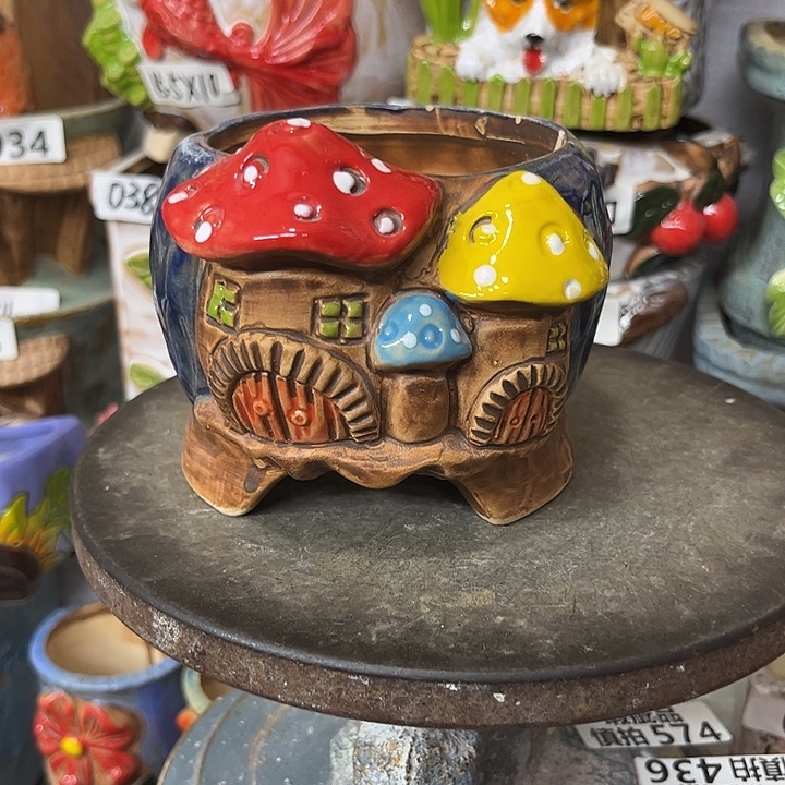 粗陶材质多肉花盆