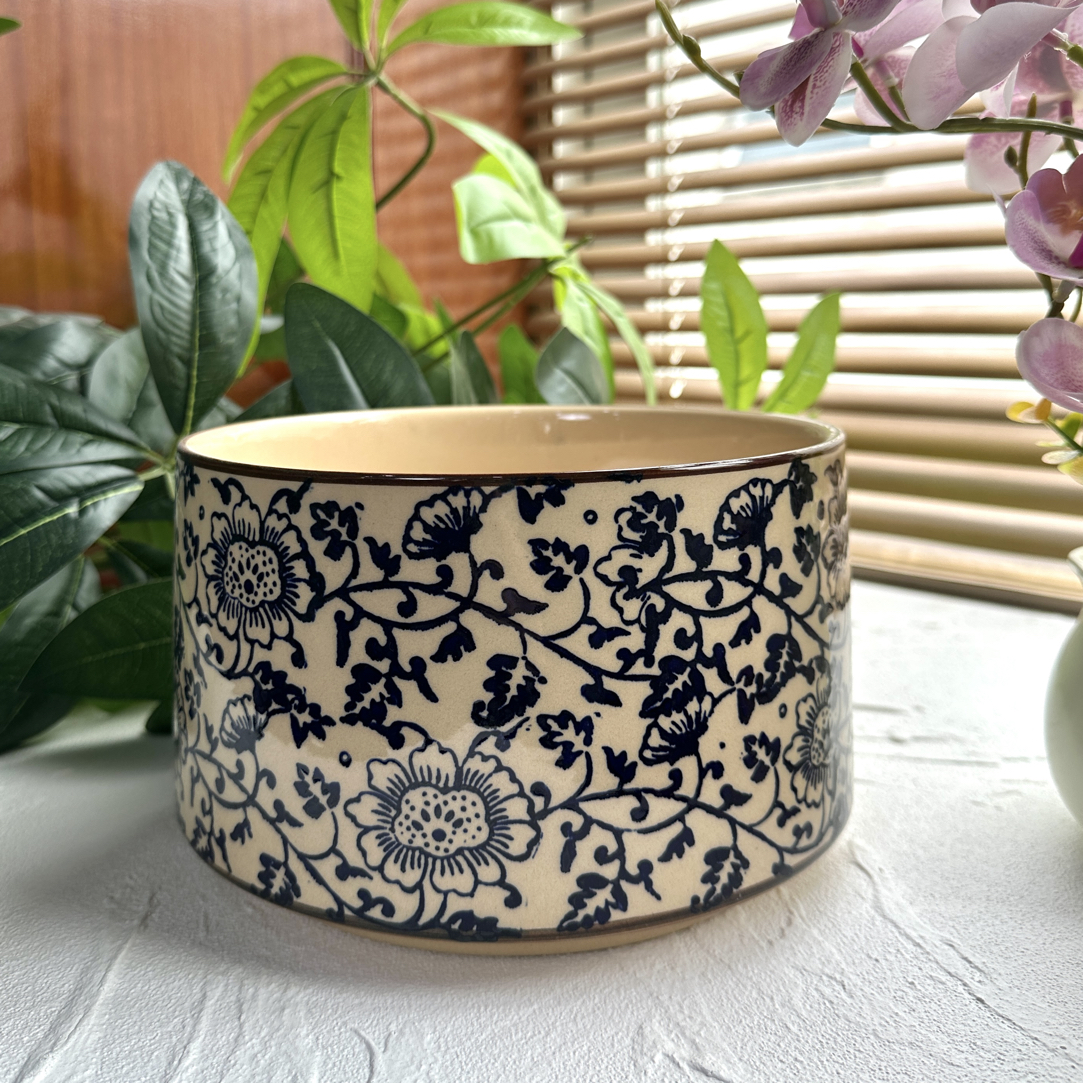 A33高13口19中国风青花瓷大口径花盆家用蝴蝶兰君子兰绿植盆栽