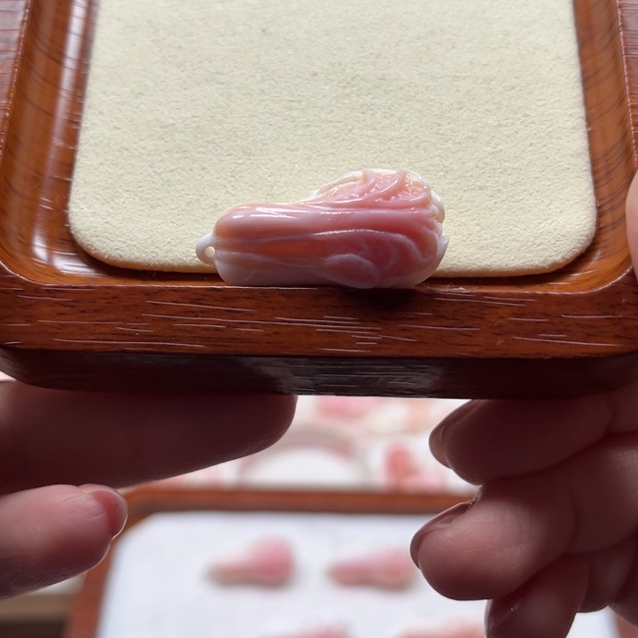 乐***清贝壳手串/手链粉贝白菜吊坠