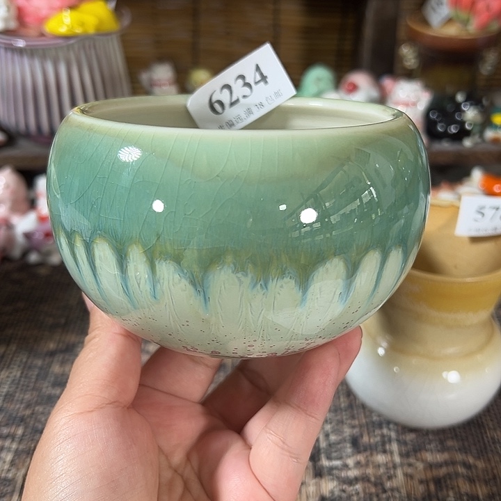 口9 手工花盆满30包邮