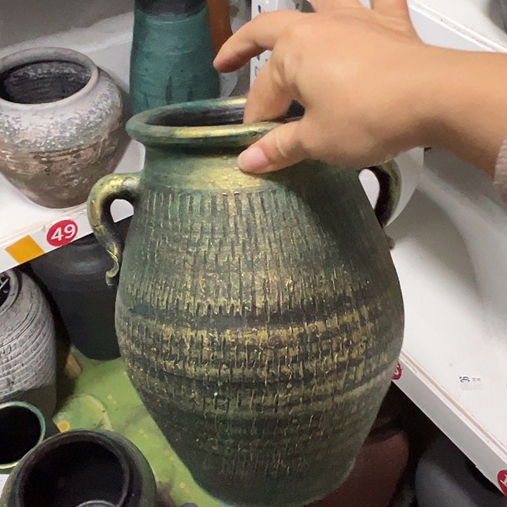 绿金双耳默认打孔高24口13