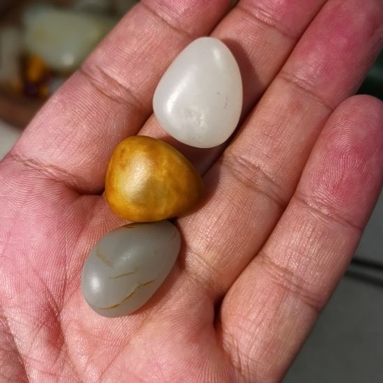 和田玉未镶嵌挂件