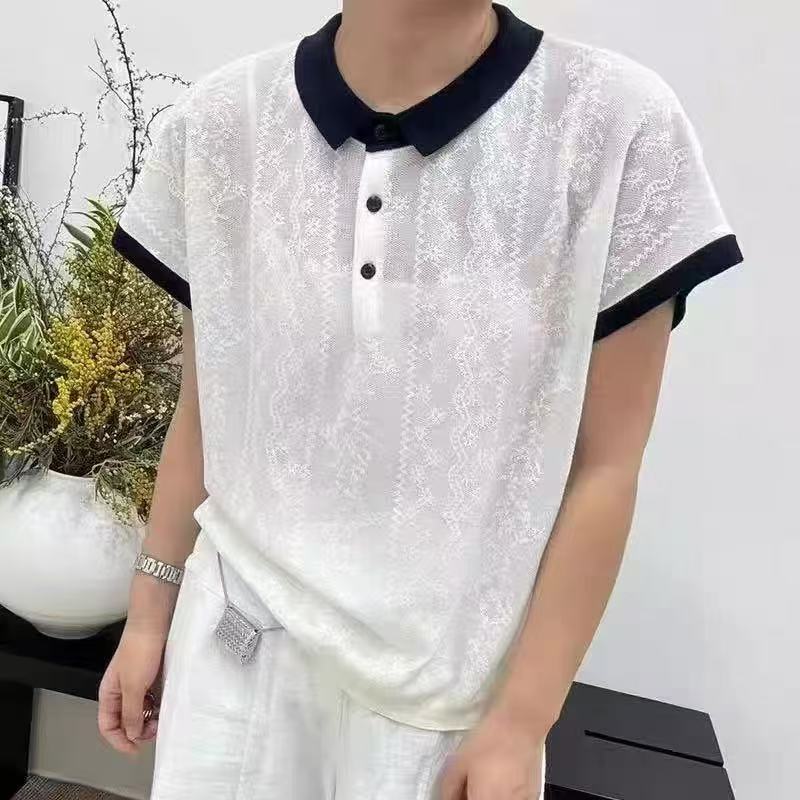 夏季上衣polo翻领女士时尚薄款短袖CX409