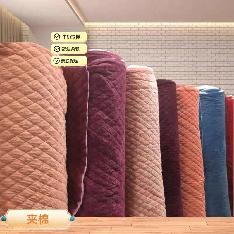 秋冬保暖丝绒夹棉格睡衣睡袍厚实面料适合家居穿着