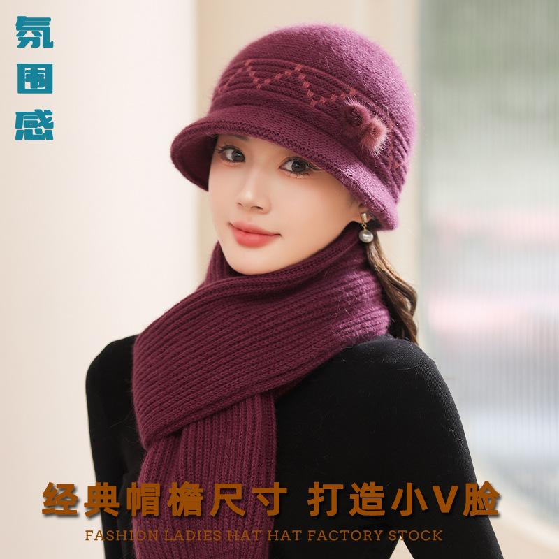 冬季盆帽老年女帽子加厚老人老太太女士百搭冬天中老年时尚经典