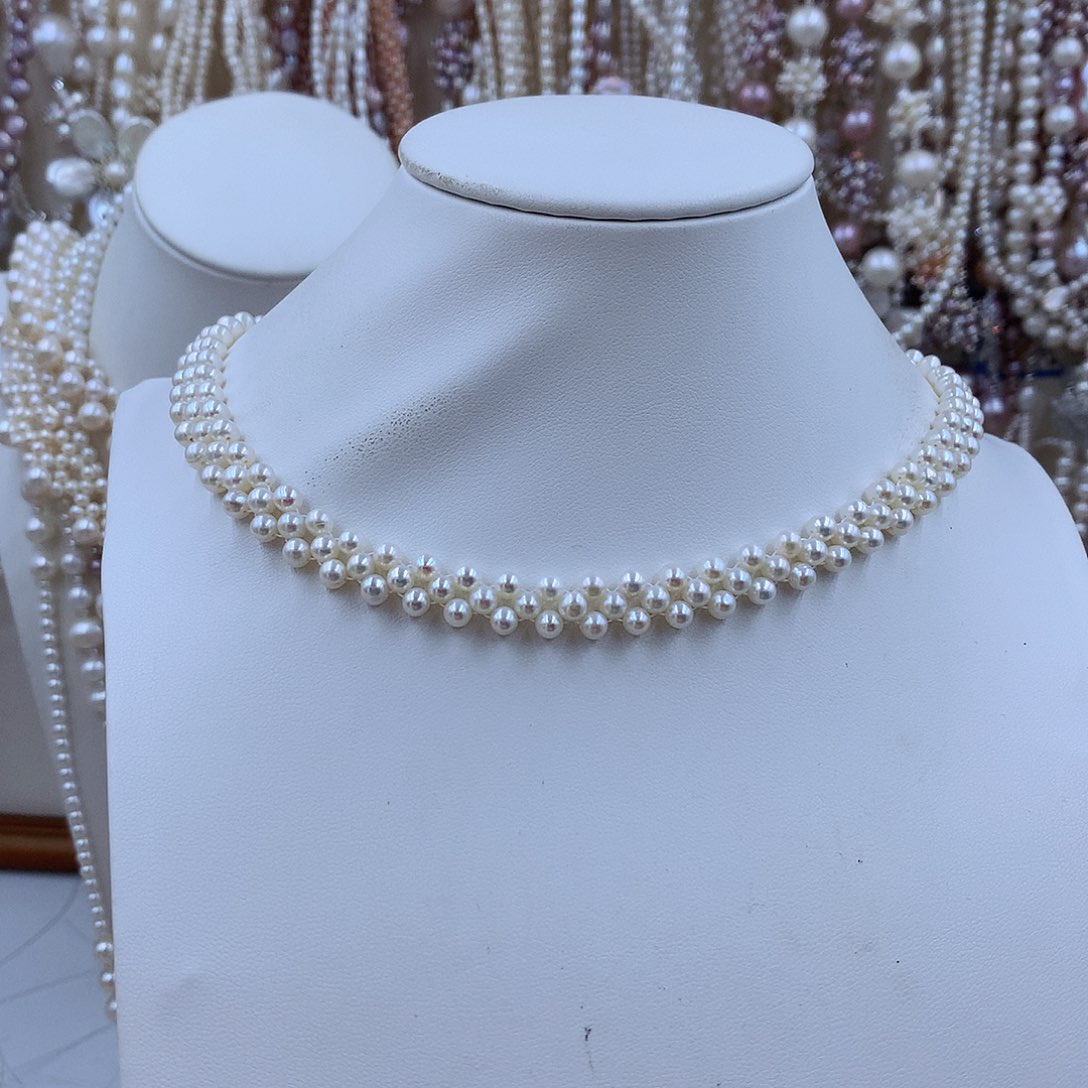 项链银S925镶嵌淡水珍珠e****n