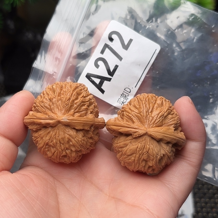 把件桃核核桃白狮子38