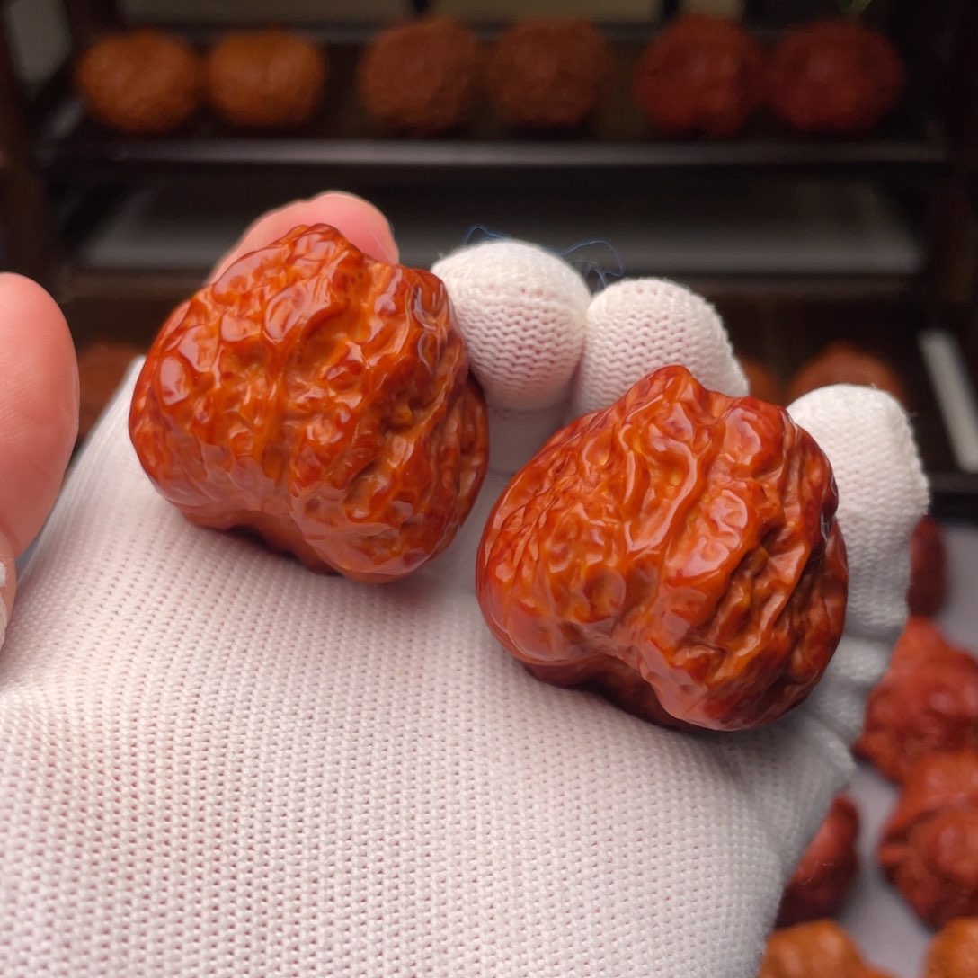 文玩核桃把件蛤蟆头36