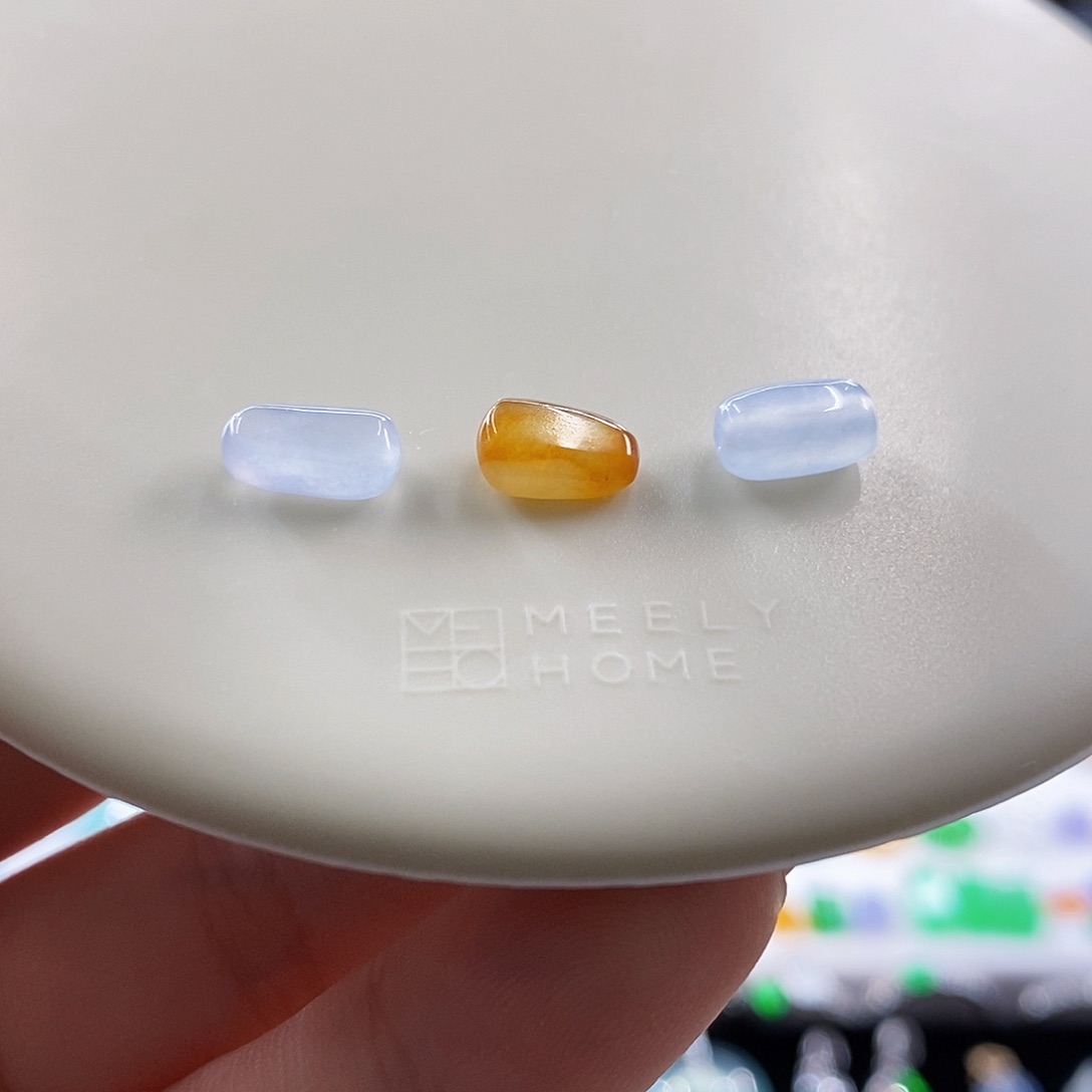 散珠翡翠双彩裸石特价