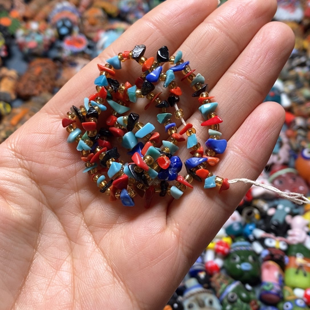 琉璃颈饰 印度尼西亚链子