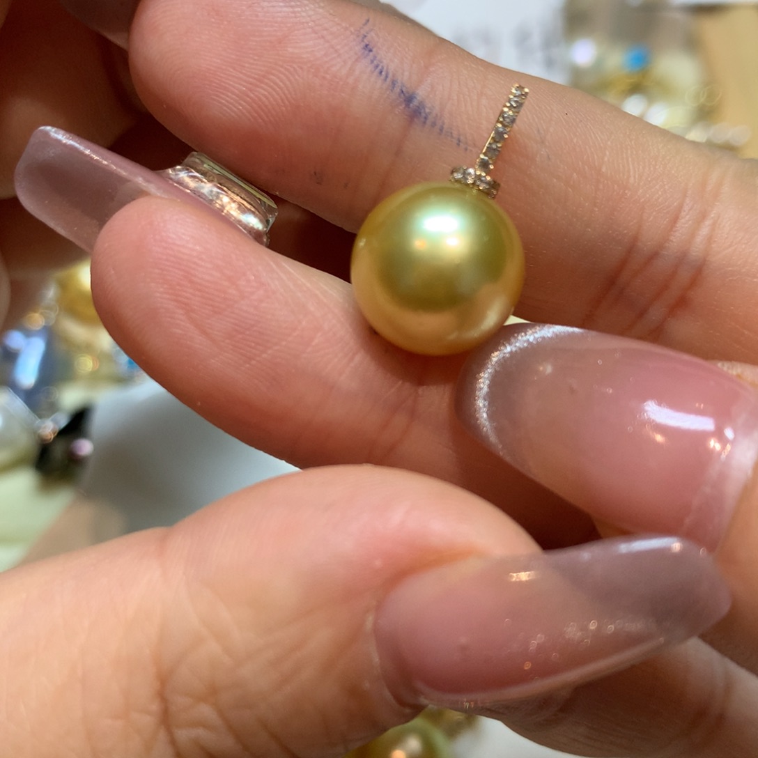 海水珍珠颈饰14K金镶嵌