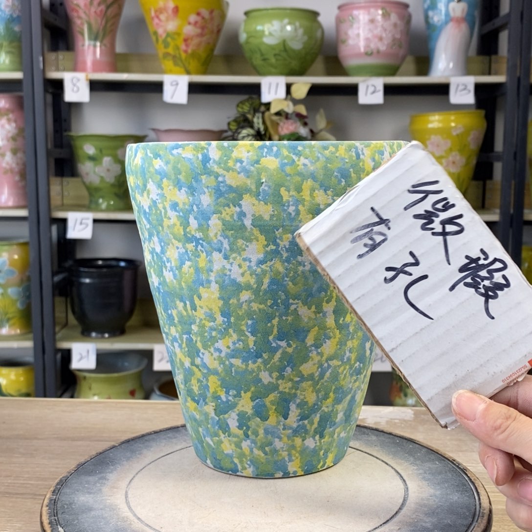 景德镇手工手绘陶瓷花盆