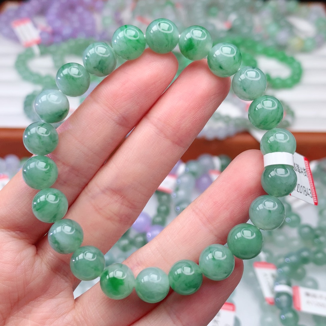翡翠手链未镶嵌翡翠8.6mm