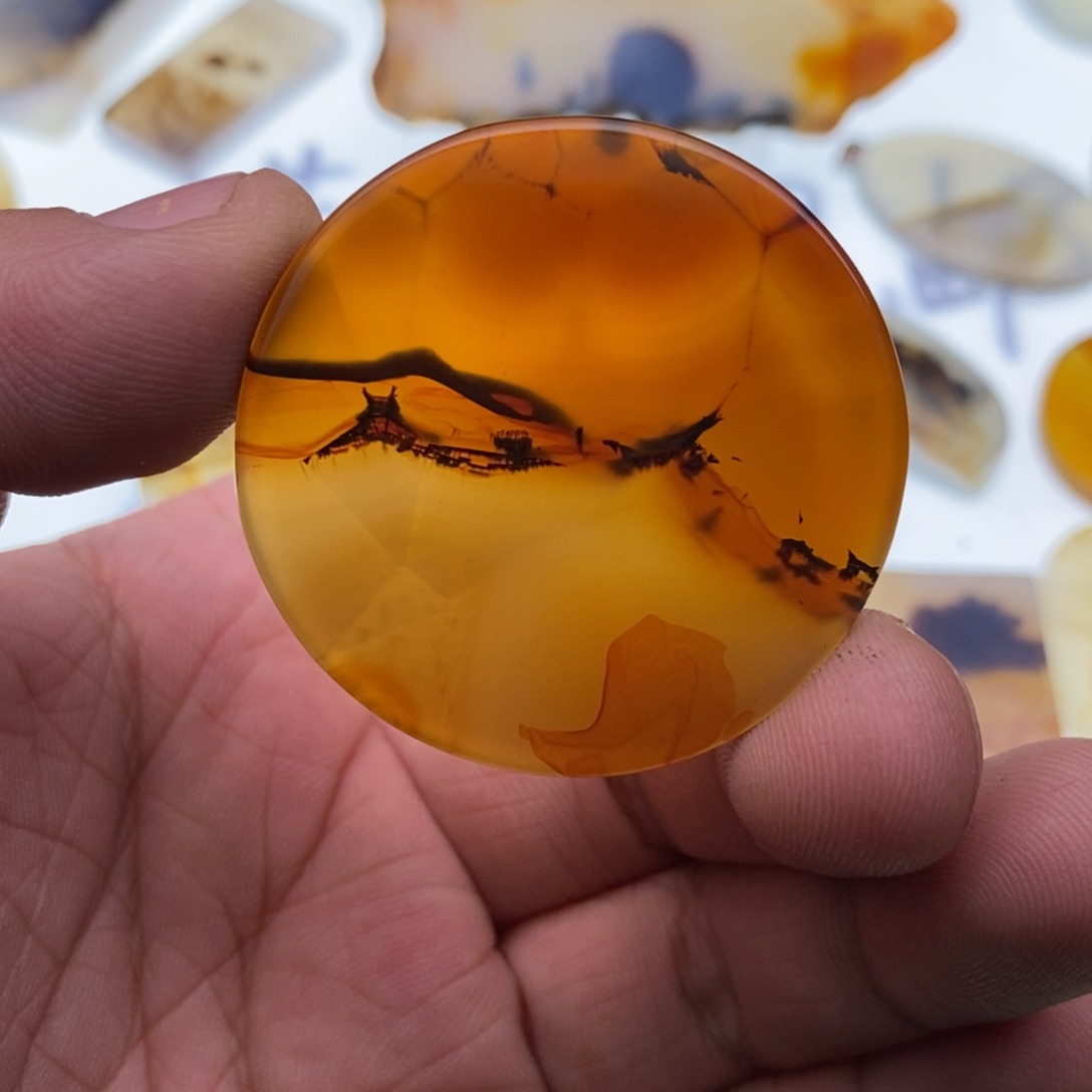 玛瑙/玉髓牌子足银镀金镶嵌