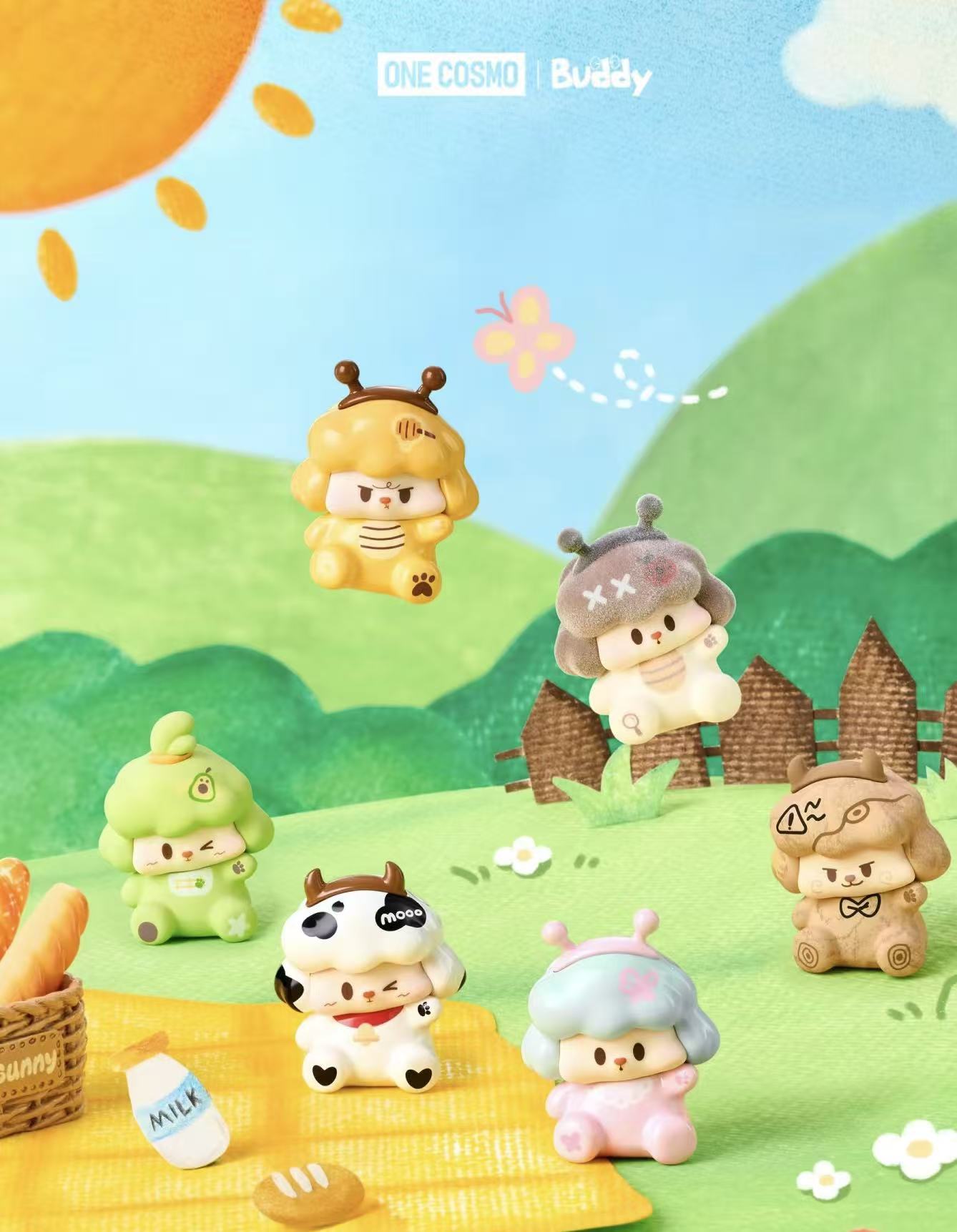 【代拆】buddy小狗三代百变buddy萌粒可爱潮玩手办摆件