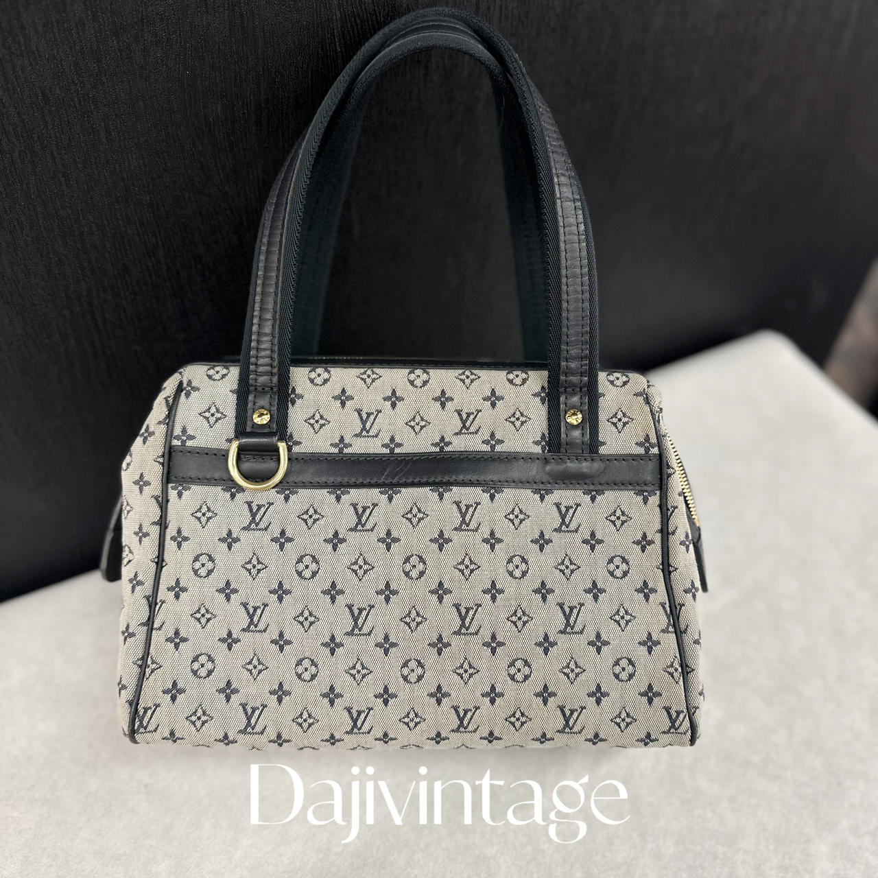 大吉中古/LV蓝丹宁波士顿手提包