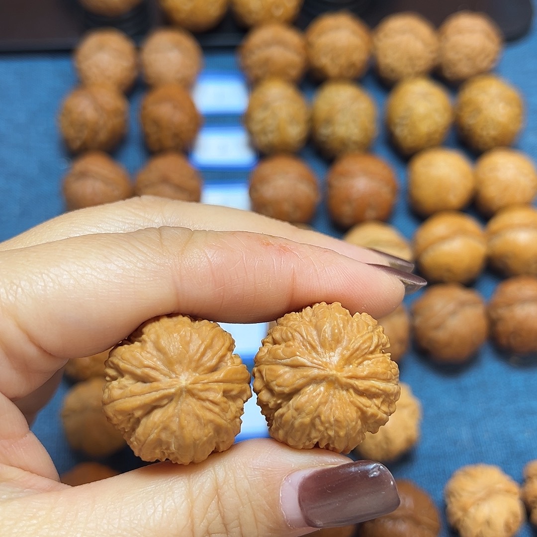 吊坠文玩核桃粗筋蝴蝶磨25尺全品无修