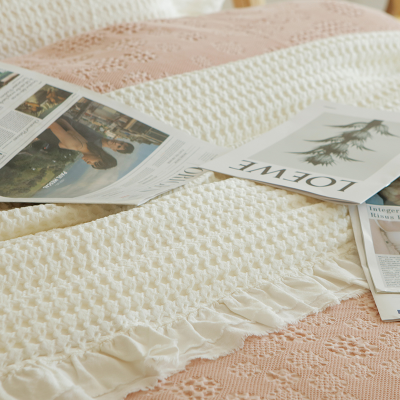 SIUTEEN葡萄牙纯进口 阿尔玛床盖三件套 全棉提花 爱心260x270cm