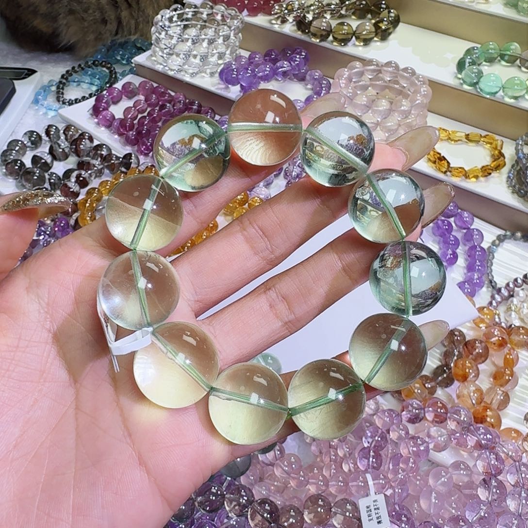 水晶手链未镶嵌J***璇绿莹石19