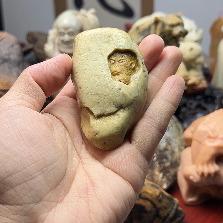 寿山石寿山石手把件