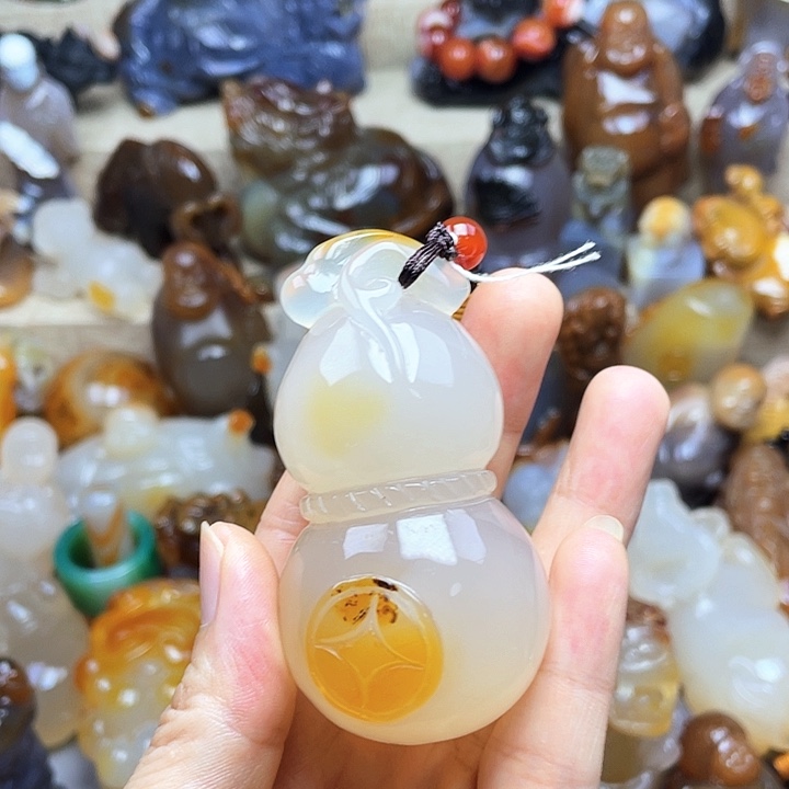 玛瑙/玉髓饰品未镶嵌宁****锅