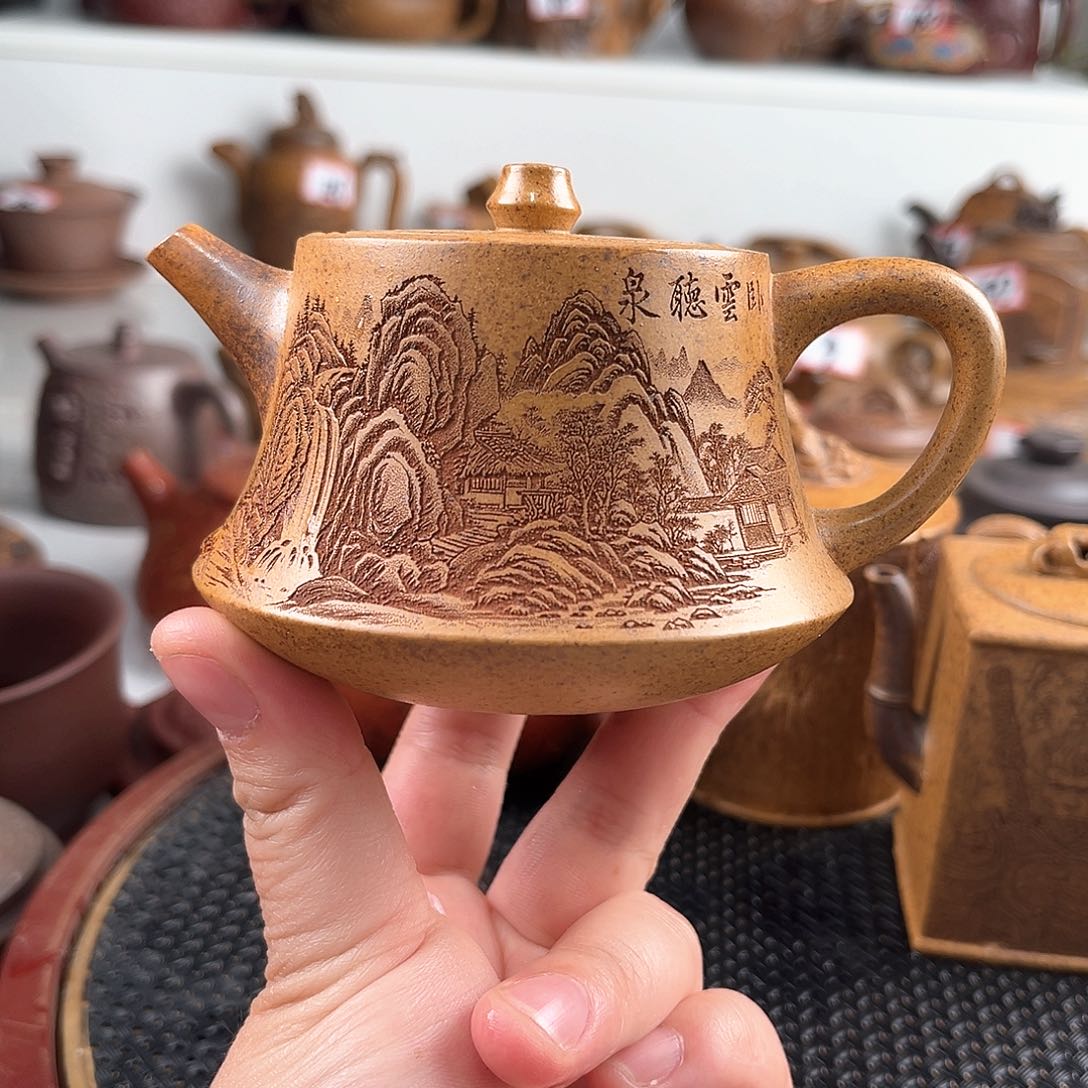 紫泥茶壶宜兴紫砂