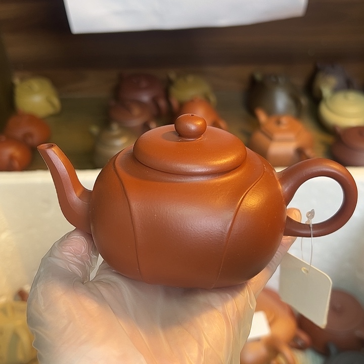 茶壶紫砂宜兴紫砂壶朱泥210