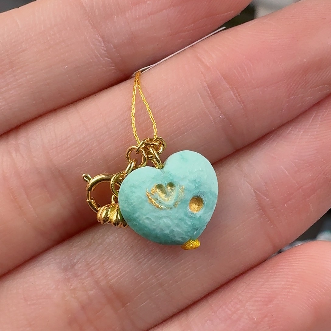 绿松石珠宝奇石18K金镶嵌