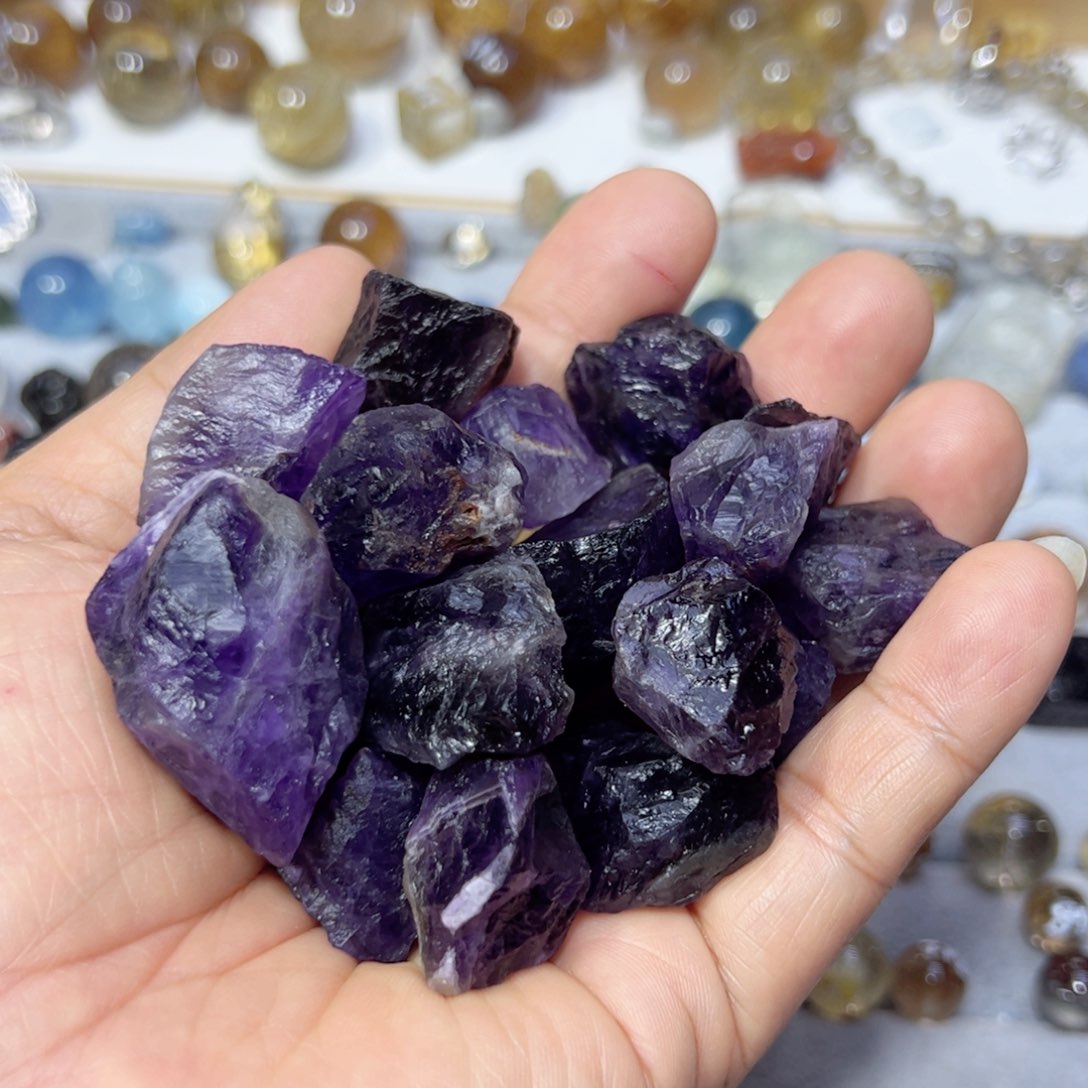 水晶颈饰未镶嵌天然水晶