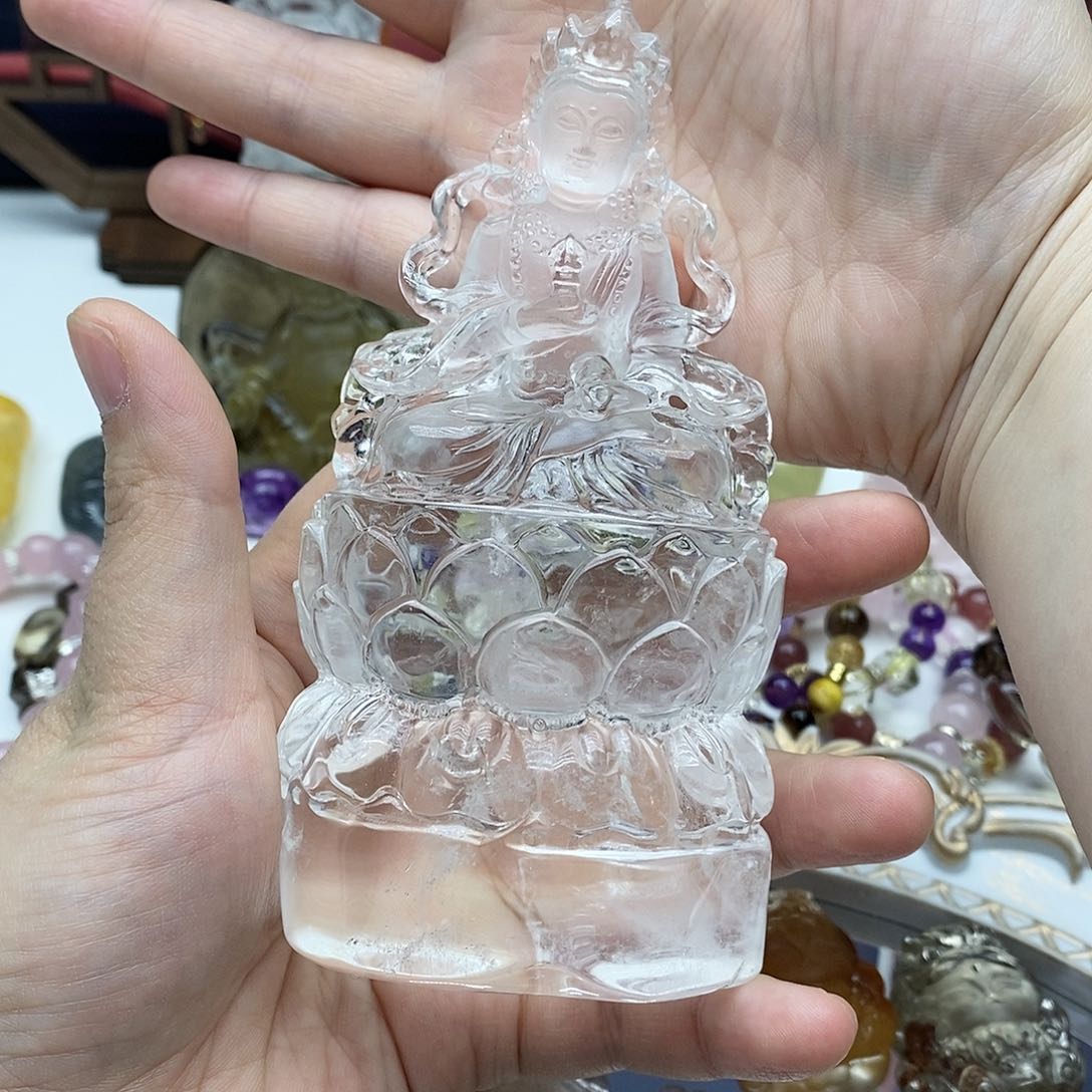 水晶雕刻摆件未镶嵌天然水晶摆件